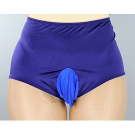 Mona's Choice Strethcy - Bragas de satén para hombre, Azul, One Size