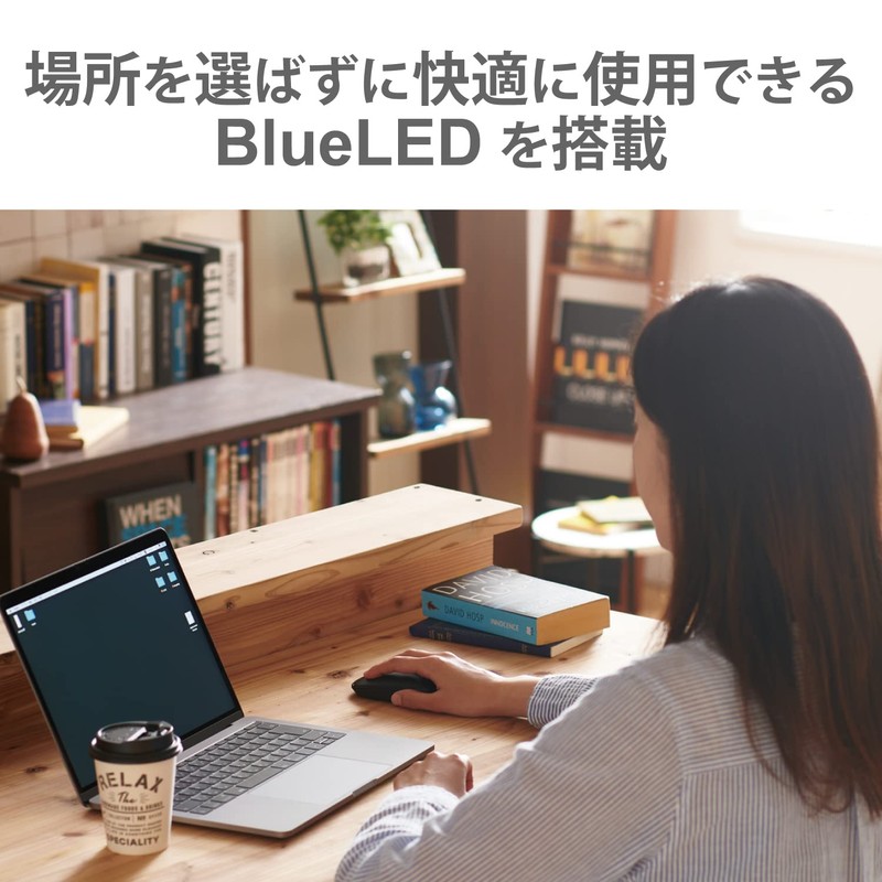 ELECOM Wireless Mouse (Receiver Included) M Size, 3 Buttons, Silent,