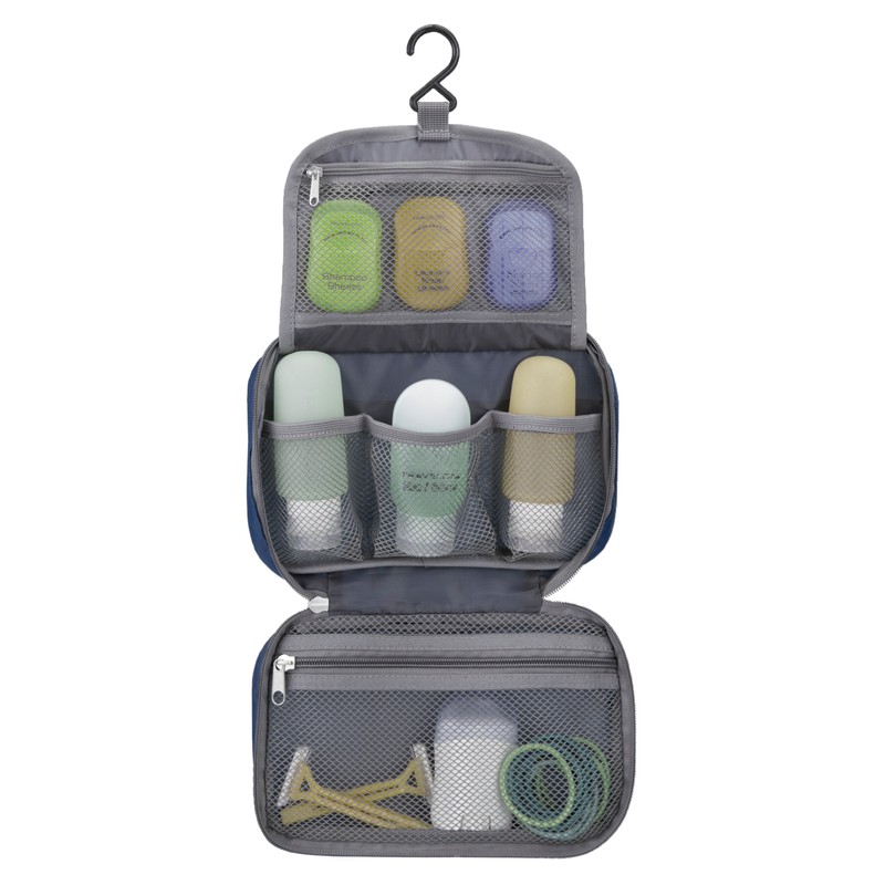 Travelon 42981 340 Compact Hanging Toiletry Kit, Royal Blue, One