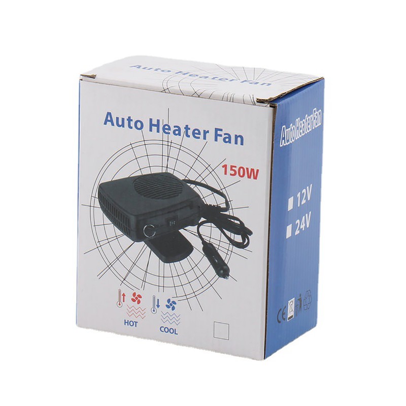 Car Heating Fan Universal Portable Plug and Play 12V Windshield