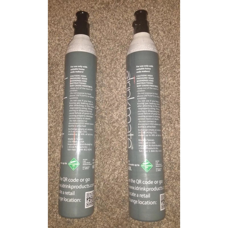 Drinkmate CO2 Refill Cartridges for Carbonated Drink Makers 60 L