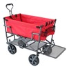 Mac Sports Heavy Duty Steel Double Decker Collapsible Yard Cart