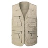 Gihuo Men's Fishing Vest Utility Safari Travel Vest with Pockets