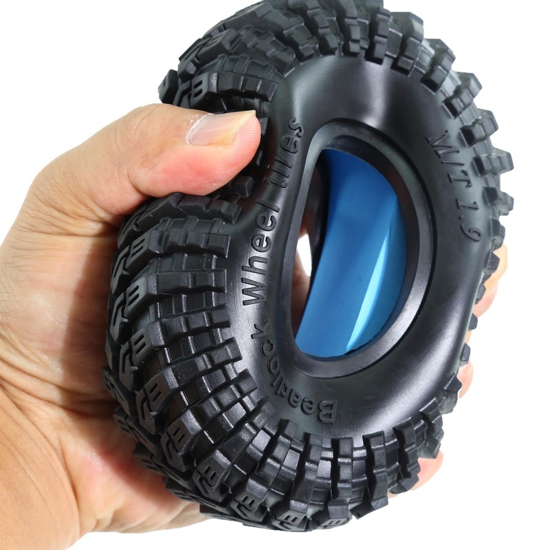 4PCS 1.9 Crawler Swamp Rubber Tires OD 4.53" for FCX10