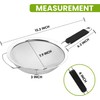 8" Large Fine Mesh Strainer with thermo plastic rubber handle