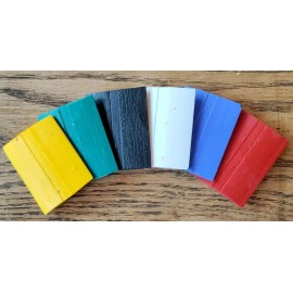 Super-Glide 6 Pak of Super-Glide Tailor Chalk, Multi-color Disappears with hot iron or steam