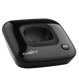 Clarity Dect 6.0 Amplified Low Vision Cordless Phone with CID Display D703,Black