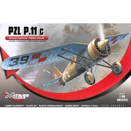 Mirage Hobby 481002 - PZL P.11c mit Bomben, Resin und Fotoätzteilen, Flugzeug
