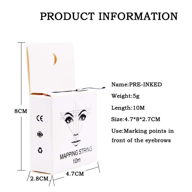 Eyebrow Marker Thread 10 m Mapping Pigment String Eyebrow Cord