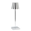 Abbott Collection Trilite LED Table Lamp, Cordless Rechargeable Light (Chrome