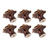 6Pcs Cabinet Knob Rose Flower Shape Delicate Ceramic Knob for