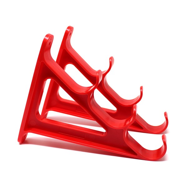 JSP Manufacturing Plastic Horizontal Fishing Rod Wall Rack Set -