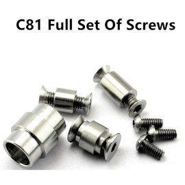 TEAMWILL Titanium Screws, Pivot kit, & Lanyard Tube for Spyderco Paramilitary PM2 C81