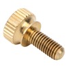 50Pcs Flat Knurled Thumb Screw Wring Round Head Pure Copper