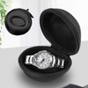 Pack of 2 Travel Watch Case, Round Watch Box, Round
