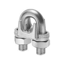 JTGPZFW 12Pcs 1/2" M12 Wire Rope Clamps Cable Clamps galvanised Steel, U-Bolt Saddle Fasteners - can be Used for Tent Ropes, Wire Ropes, Wires and Cables, clotheslines etc