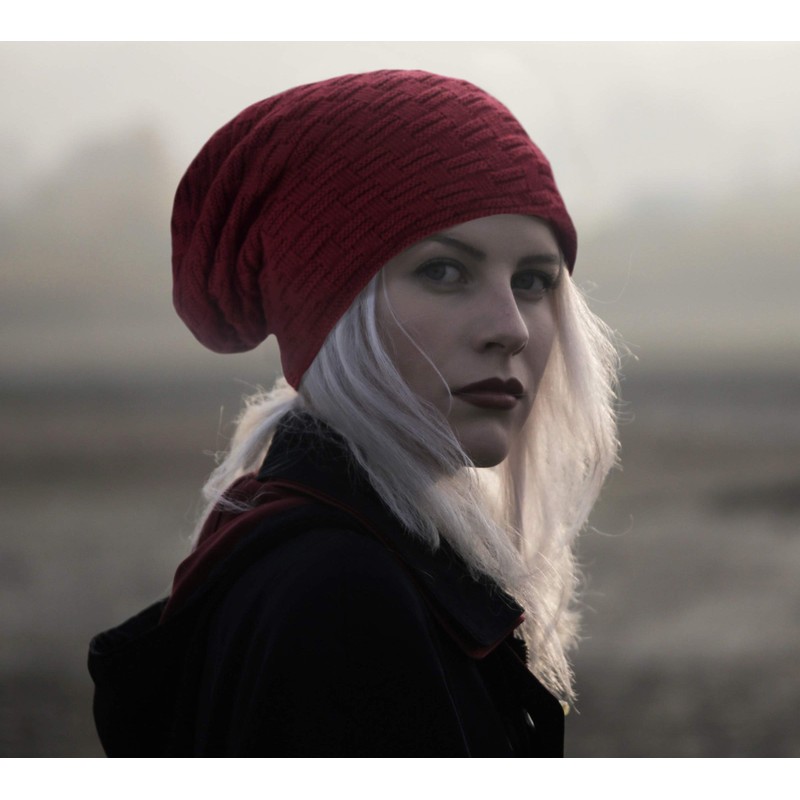 Hatstar Warm-lined, fine-knit women's, men's beanie hat with braided pattern