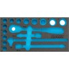 Hazet 2-component soft foam insert 163-358L, length 342 mm
