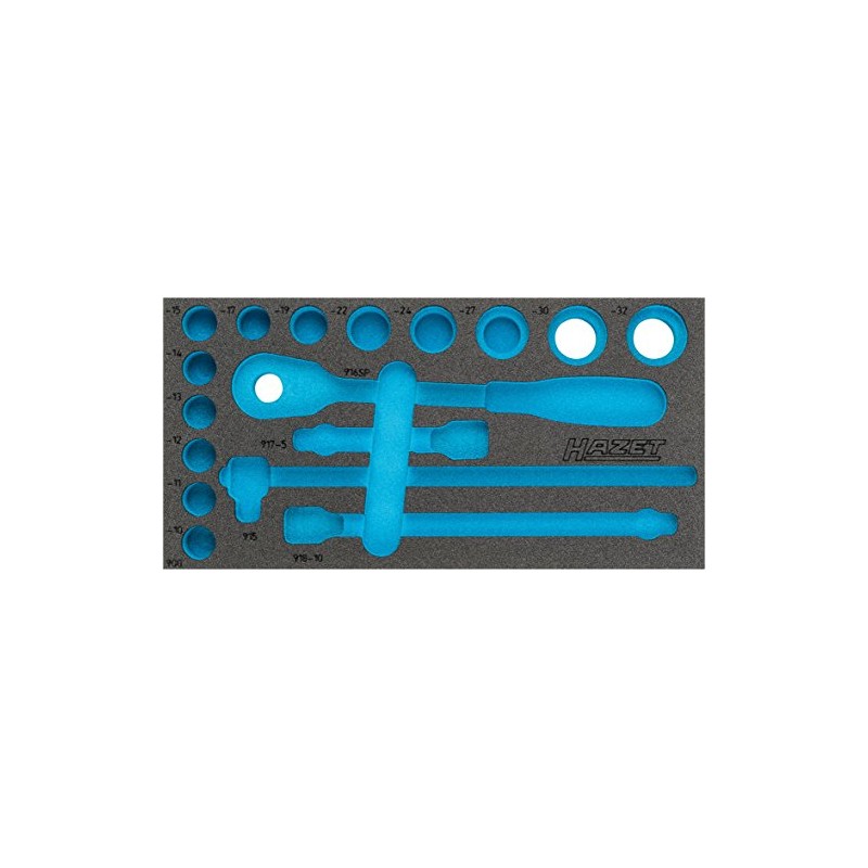 Hazet 2-component soft foam insert 163-358L, length 342 mm