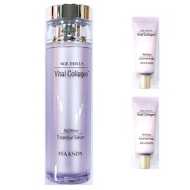 Iznos 이자녹스 에이지 포커스 바이탈 콜라겐 에센셜 세럼 50ml + 크림 (튜브형) 20ml X 2개 추가 / 에센스 Izonex Age Focus Vital Collagen Essential Serum 50ml + Cream (Tube) 20ml x 2 Free + Essence