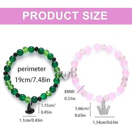 1 Pair Evil Eye Friendship Bracelets – Matching Rhinestone Bracelets for Friends, Couples, Girls, Teens – Adjustable Cord Jewelry Gift