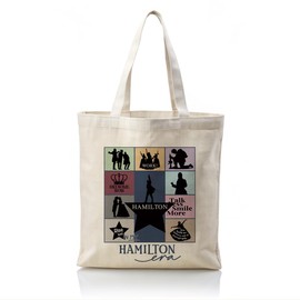 In My Hamilton Era Tote Bag, Canvas Bag for Women, Women Cotton Canva Bag, Tote Bag for Grocery, Shopping, Beach & Daily Use, Hamilton Broadway Fans Gift, Musical Gift
