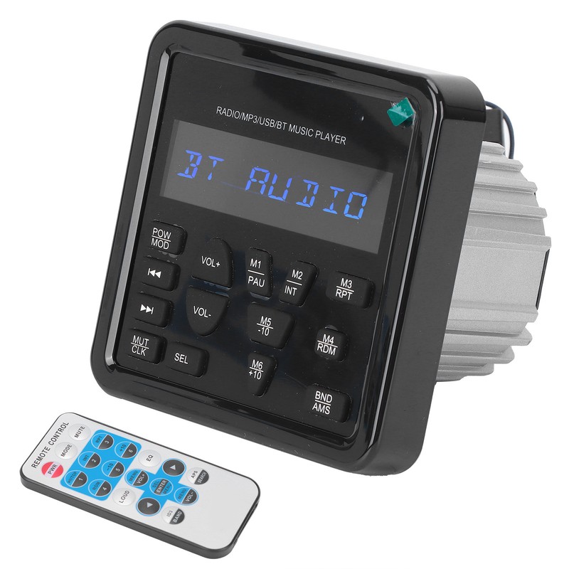 Digital Player USB Bluetooth Waterproof Multifunctional for Automobile Yacht Saloon