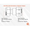Acetylene Adaptor - CGA-520 (Size B Cylinder) to CGA-510 (P.O.L.