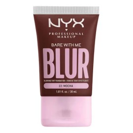 Maquillaje Profesional Foundation Nyx Bare With Me Mocha