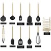 COOK WITH COLOR Silicone Cooking Utensils, Kitchen Utensil Set, Easy
