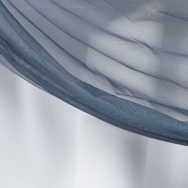 Exclusive Home Crescendo Lined Room Darkening Blackout Hidden Tab Top Curtain Panel Pair, 52"x96", Indigo, Set of 2