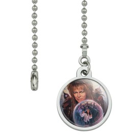 GRAPHICS & MORE Labyrinth Crystal Ball Goblin King Jareth David Bowie Ceiling Fan and Light Pull Chain