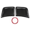 Carbon Fiber Front Bumper Side Vent Cover Replacement for STI