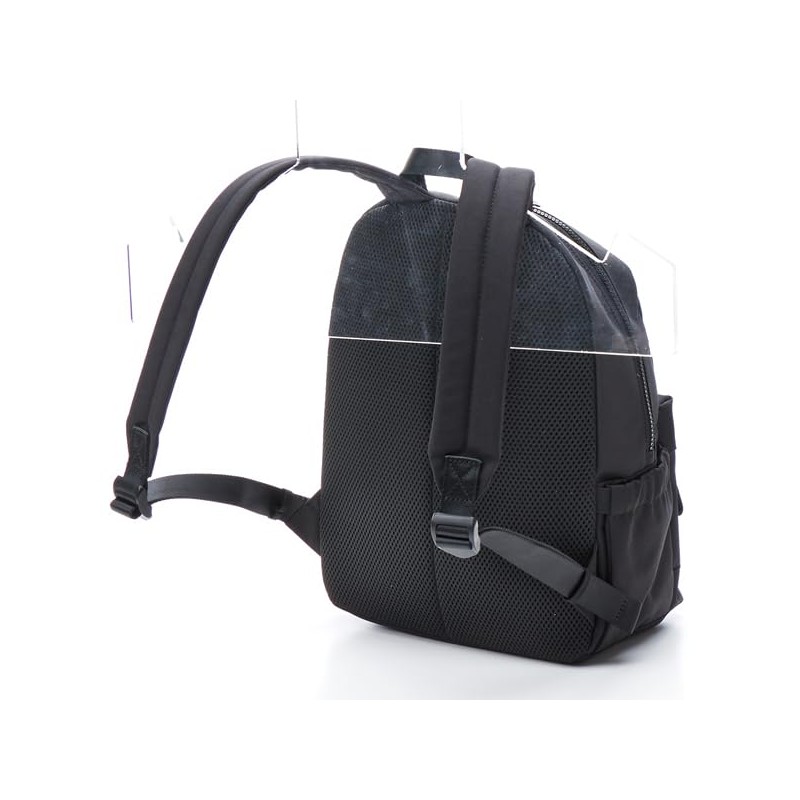 Mariqwant All Black Simple Logo Backpack, Black