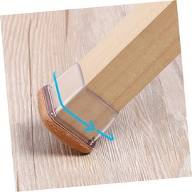 COHEALI 8Pcs Chair Foot Covers Durable TPE Furniture Feet Protectors for Floor Safety Non Slip Pads for Easy Cleaning for Hardwood Floors and Long Term Use