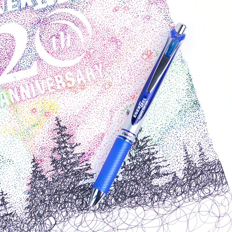 Pentel Energel XM Retractable Gel Pen with 0.7 mm Tip,