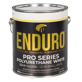 General Finishes Enduro Pro Series White Polyurethane, 1 Gallon, Semi-Gloss