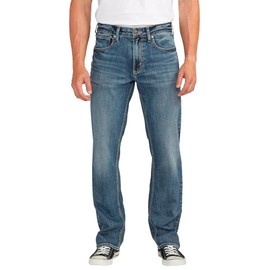 Silver Jeans Co. Men's Grayson Classic Fit Straight Leg Jeans, Dark Wash SDK388