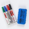 ANSIO Whiteboard Pens, Whiteboard Markers Set with Magnetic Eraser, White