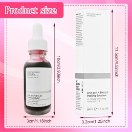 ARONRAVE AHA 30% + BHA 2% Peeling Solution, Fruchtsäurepeeling Gesicht Fruchtsäureessenz Flüssige Exfolierendes Gesichtspeeling Salicylsäure Flüssiges für ebenmäßige geschmeidige Haut