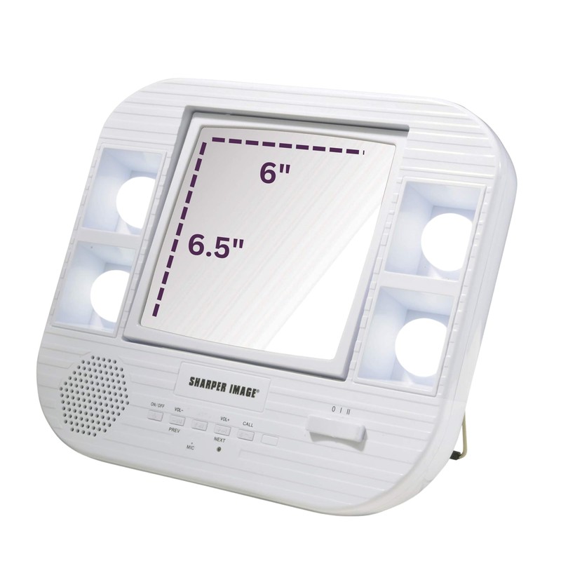 JERDON Two-Sided Bluetooth Makeup Mirror with Lights - Vanity Mirror