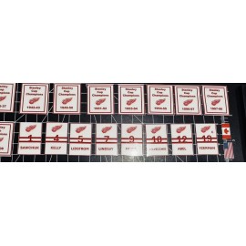 Bubble Hockey Red Wings Player & Cup Banners for Super Chexx Pro & Classic