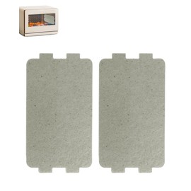 YQBOOM 2 PCS Waveguide Cover, Universal Microwave Oven Mica Plate Sheet, 117mm X 64mm, Replacement Accessory for Home Kitchen Office