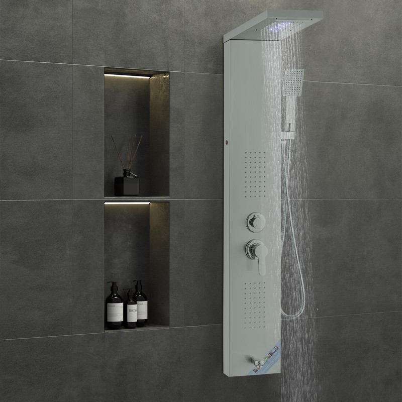 VEVOR Shower Panel System, 5 Shower Modes, LED Shower Panel