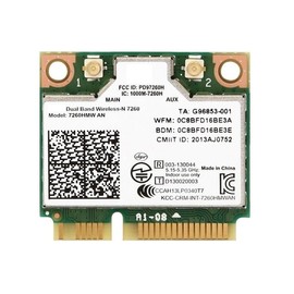 Intel Dual Band Wireless-N 7260 + Bluetooth 2.4/5GHz 2x2 802.11a/b/g/n + Bluetooth 4.0 PCIe Mini half 7260HMW AN