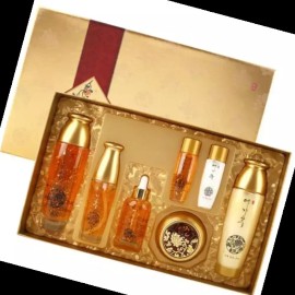 화장품 순금분함유 한방 골드 여성 기초 5종 기획세트 Pure Gold-Infused Korean Herbal Gold Basic 5-Piece Set for Women