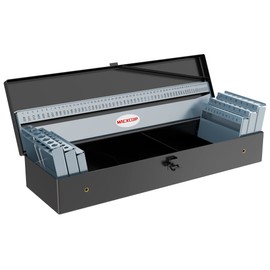 MACXCOIP 115PCS Drill Bit Index Box, Empty Metal Case (Excluding Drill Bits)