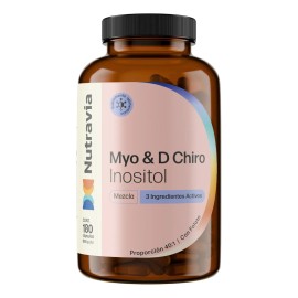 Nutravia Inositol Suplemento Vegano 180 Cpsulas Sin Sabor Equilibrio Hormonal