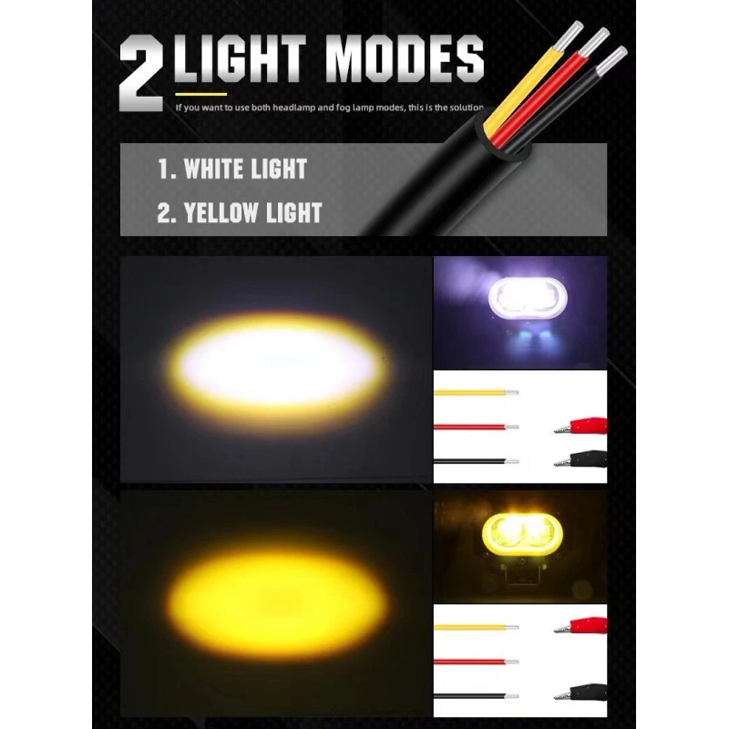splledlights 2X 120W 4" LED Cube Work Light Bar Yellow
