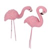 4 Pcs Pink Flamingo Garden Statue Fine Details Stylish Vivid